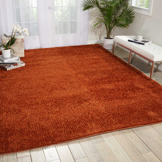 Nourison Fantasia FAN1 Rust Area Rug Room Image Feature