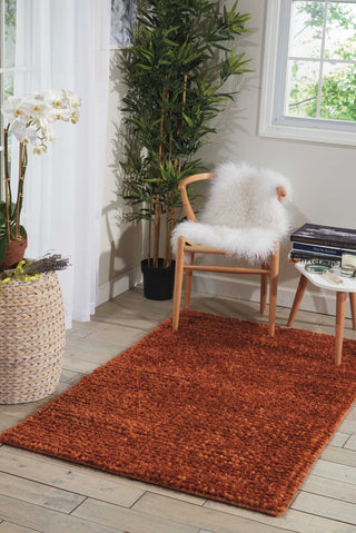 Nourison Fantasia FAN1 Rust Area Rug Room Image