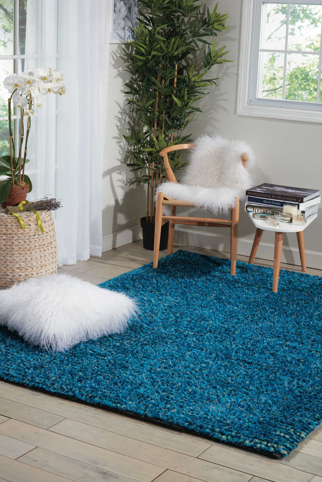 Nourison Fantasia FAN1 Turquoise Area Rug – Incredible Rugs and Decor