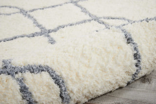 Nourison Galway GLW02 Ivory Blue Area Rug Detail Image