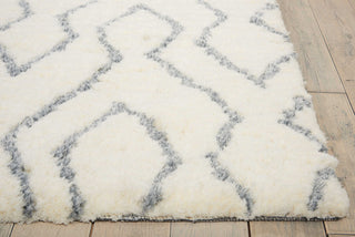 Nourison Galway GLW03 Ivory Blue Area Rug Detail Image