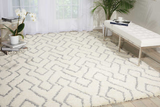 Nourison Galway GLW03 Ivory Blue Area Rug Room Image