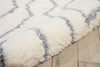 Nourison Galway GLW03 Ivory Blue Area Rug Detail Image