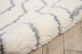 Nourison Galway GLW03 Ivory Blue Area Rug Detail Image