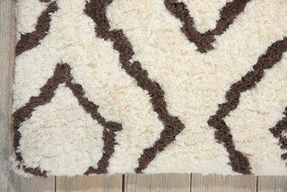 Nourison Galway GLW03 Ivory/Chocolate Area Rug Corner Image