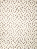 Nourison Galway GLW03 Ivory/Chocolate Area Rug 7'6'' X 9'6''