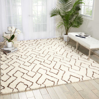 Nourison Galway GLW03 Ivory/Chocolate Area Rug Room Image