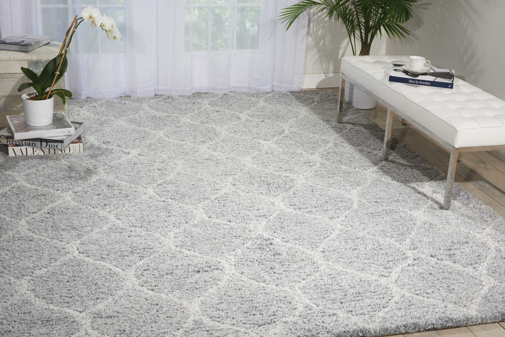 Nourison Galway GLW08 Light Grey Area Rug Room Image Feature