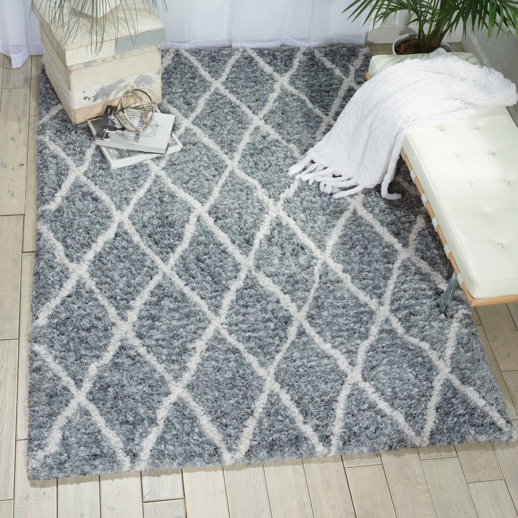 Nourison Galway GLW11 Grey/Ivory Area Rug Room Image Feature