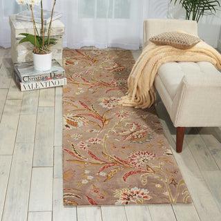 Nourison Gatsby GAT01 Mocha Area Rug Room Image Feature