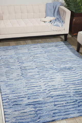 Nourison Gemstone GEM01 Lapis Area Rug Room Image Feature