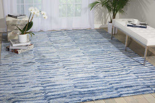 Nourison Gemstone GEM01 Lapis Area Rug Room Image Feature