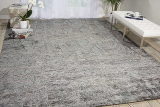 Nourison Gemstone GEM03 Hematite Area Rug Room Image Feature