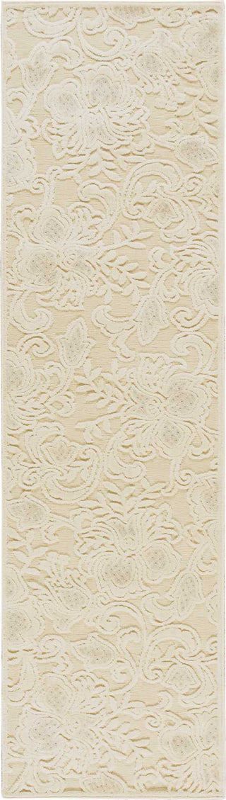 Nourison Graphic Illusions GIL02 Cream Area Rug Corner Image