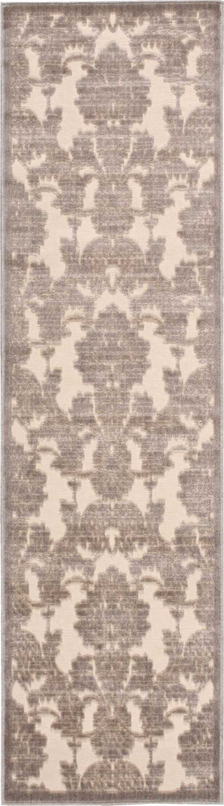 Nourison Graphic Illusions GIL03 Ivory Latte Area Rug Runner Image