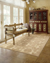 Nourison Graphic Illusions GIL03 Light Gold Area Rug 6' X 8' Living Space Shot Feature