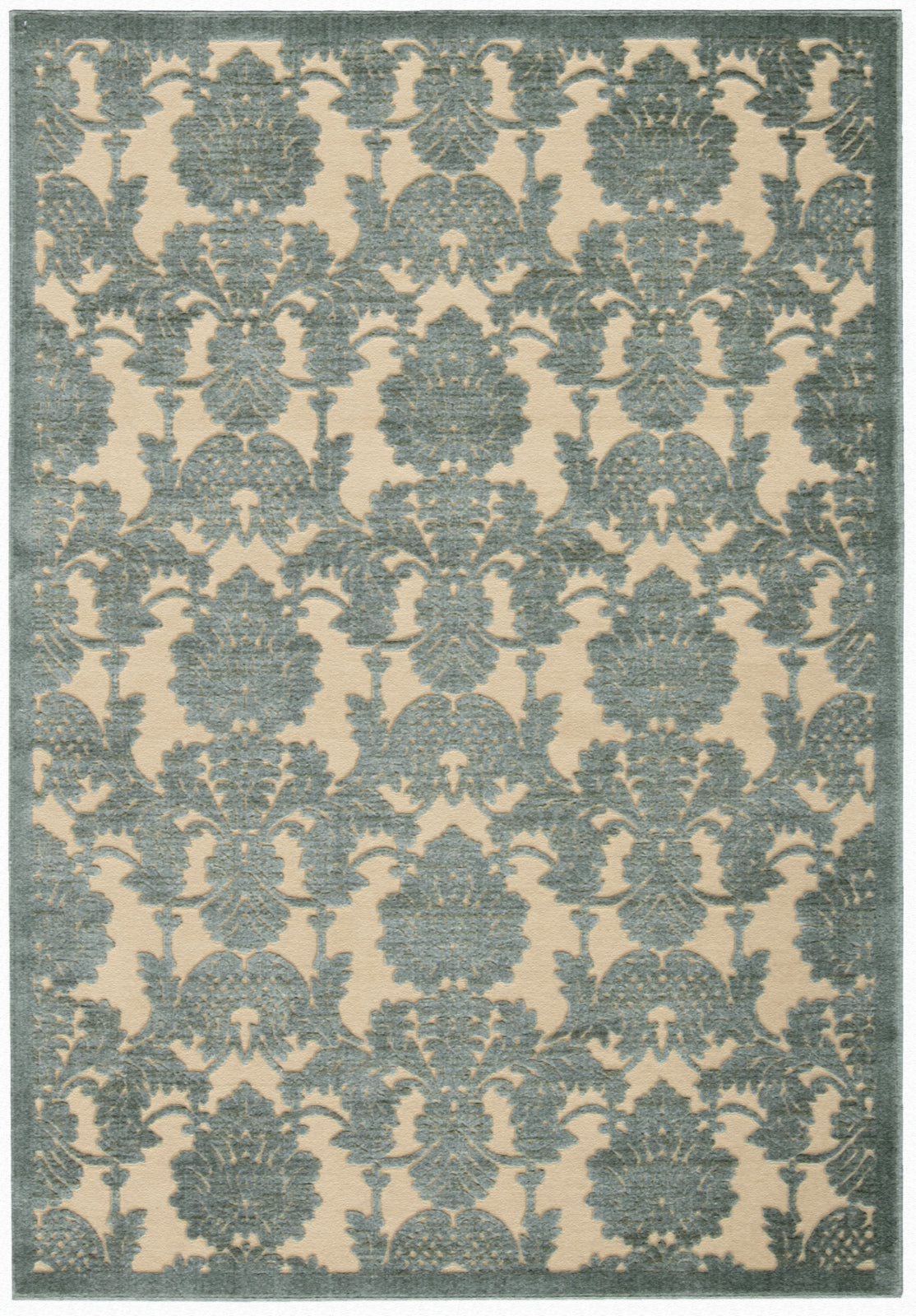 Nourison Graphic Illusions GIL03 Teal Area Rug main image