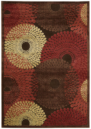 Nourison Graphic Illusions GIL04 Brown Area Rug