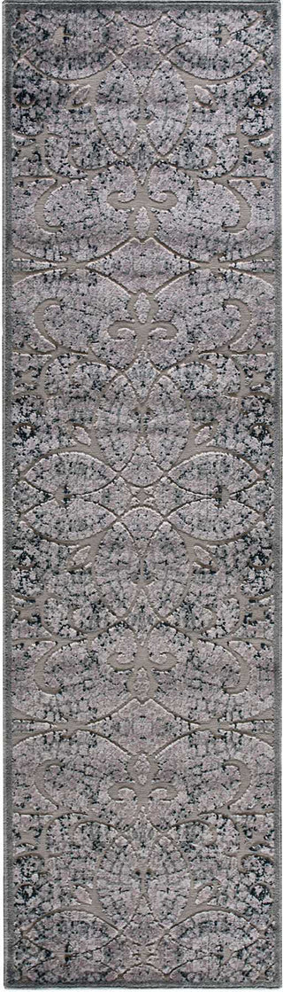 Nourison Graphic Illusions GIL05 Grey Area Rug Runner Image