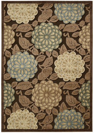 Nourison Graphic Illusions GIL13 Brown Area Rug main image