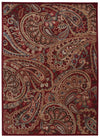 Nourison Graphic Illusions GIL14 Red Area Rug 8' X 11'