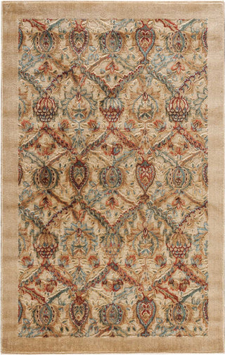 Nourison Graphic Illusions GIL15 Light Gold Area Rug 