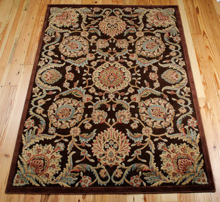 Nourison Graphic Illusions GIL17 Chocolate Area Rug Main Image