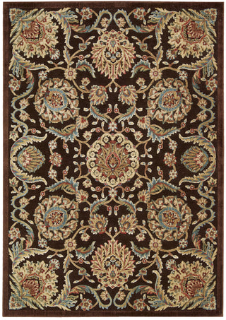 Nourison Graphic Illusions GIL17 Chocolate Area Rug main image