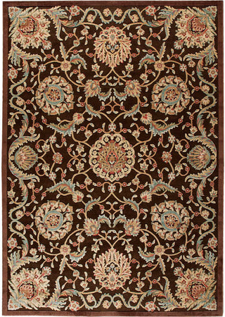 Nourison Graphic Illusions GIL17 Chocolate Area Rug Main Image