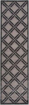 Nourison Graphic Illusions GIL21 Grey Area Rug Runner Image