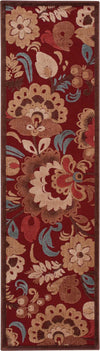 Nourison Graphic Illusions GIL23 Red Area Rug Runner Image