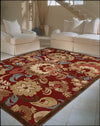 Nourison Graphic Illusions GIL23 Red Area Rug Room Image
