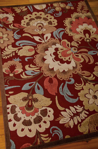 Nourison Graphic Illusions GIL23 Red Area Rug Main Image