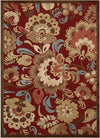 Nourison Graphic Illusions GIL23 Red Area Rug Main Image