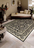 Nourison Graphic Illusions GIL24 Black Area Rug Room Image Feature
