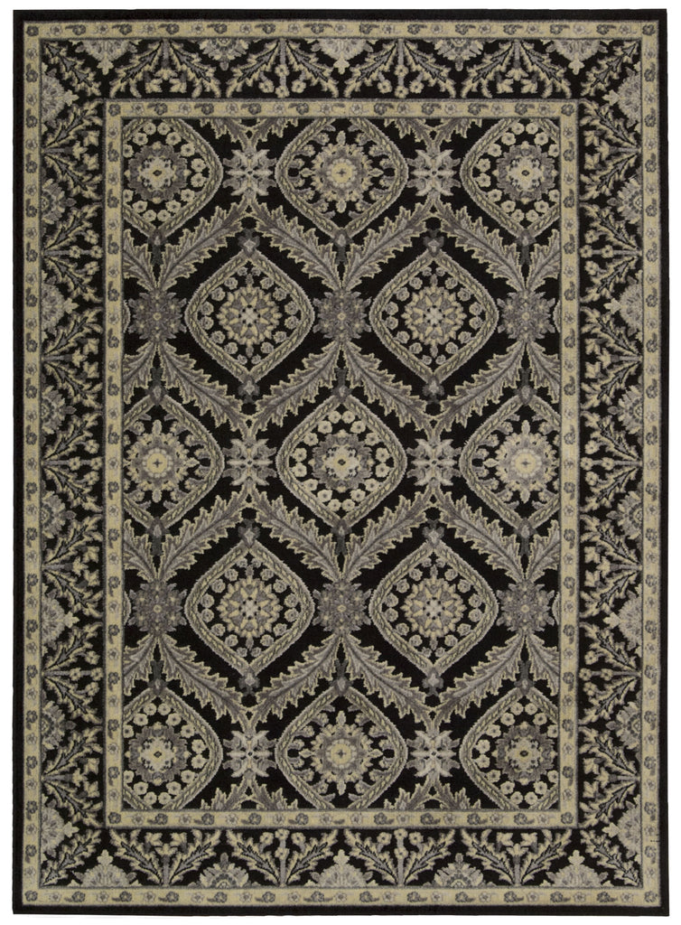 Nourison Graphic Illusions GIL24 Black Area Rug main image