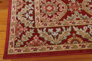 Nourison Graphic Illusions GIL24 Red Area Rug Corner Image