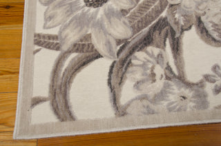 Nourison Graphic Illusions GIL26 Ivory Area Rug 6' X 8' Corner Shot