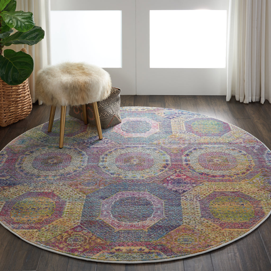 Nourison Global Vintage GLB05 Multicolor Area Rug – Incredible Rugs and ...
