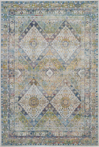 Nourison Global Vintage GLB07 Blue/Green Area Rug 4' X 6'