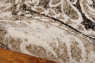 Nourison Glistening Nights MA501 Light Grey Area Rug by Michael Amini 6' X 8' Texture Shot