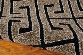 Nourison Glistening Nights MA507 Grey Area Rug by Michael Amini 6' X 8' Texture Shot