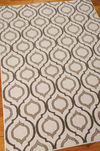 Nourison Glistening Nights MA508 Beige Area Rug by Michael Amini 6' X 8' Floor Shot