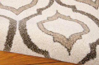 Nourison Glistening Nights MA508 Beige Area Rug by Michael Amini 6' X 8' Texture Shot