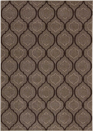 Nourison Glistening Nights MA508 Grey Area Rug by Michael Amini 6' X 8'