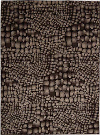 Nourison Glistening Nights MA509 Black Area Rug by Michael Amini 8' X 11'