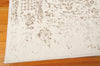 Nourison Glistening Nights MA510 Ivory Area Rug by Michael Amini 6' X 8' Corner Shot
