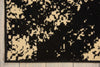 Nourison Grafix GRF01 Cream Black Area Rug Corner Image