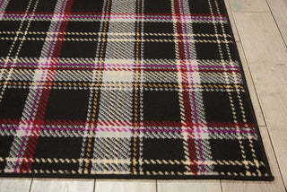 Nourison Grafix GRF03 Black Area Rug Detail Image