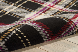 Nourison Grafix GRF03 Black Area Rug Detail Image